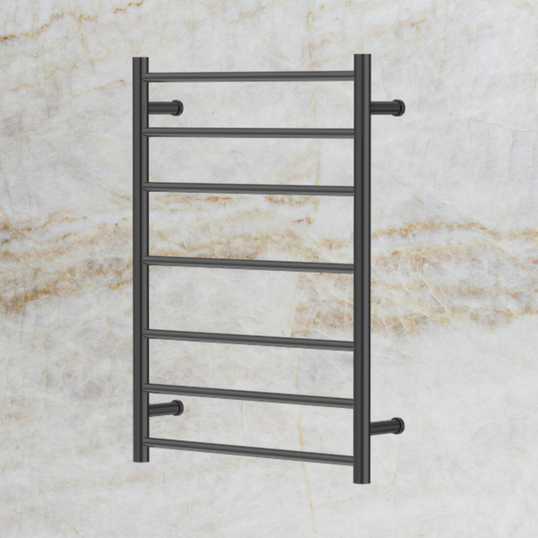 Nero Mecca 12V 7 Bar Heated Towel Ladder Graphite