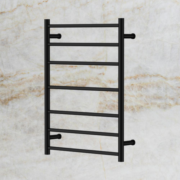 Nero Mecca 12V 7 Bar Heated Towel Ladder Matte Black