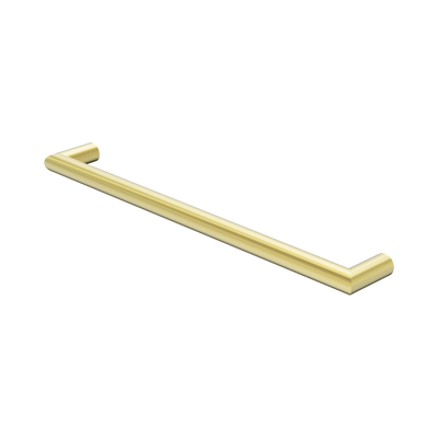 Nero Mecca 240V Single Heated Towel Rail Brushed Gold