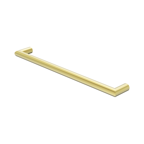 Nero Mecca 240V Single Heated Towel Rail Brushed Gold