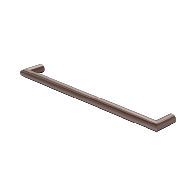 Nero Mecca 240V Single Heated Towel Rail Brushed Bronze