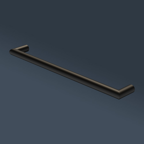 Nero Mecca 240V Single Heated Towel Rail Matte Black