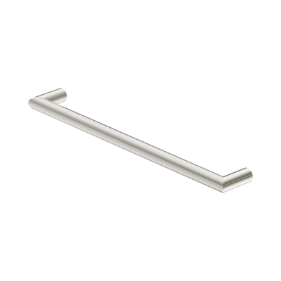 Nero Mecca 12V Single Heated Towel Rail Brushed Nickel