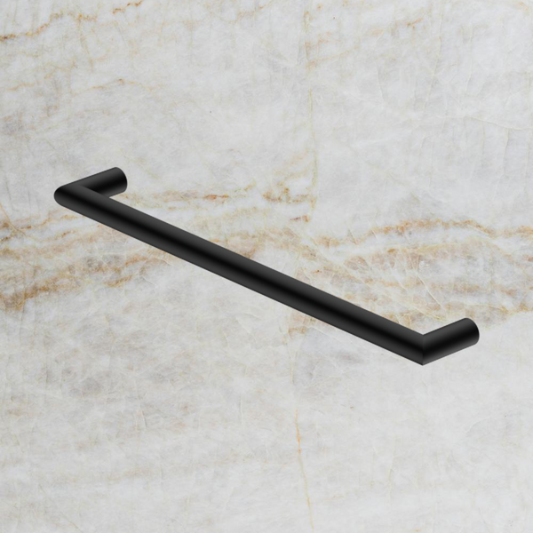 Nero Mecca 12V Single Heated Towel Rail Matte Black