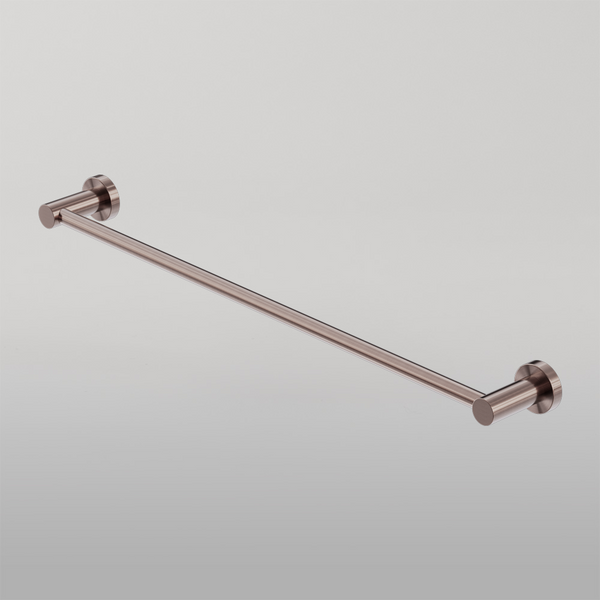 Nero Mecca Single Towel Rail 800mm Brushed Bronze