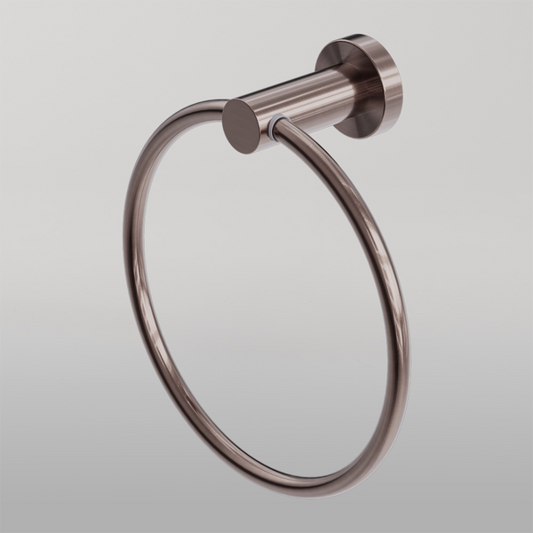 Nero Mecca Hand Towel Ring Brushed Bronze