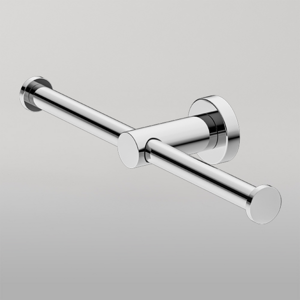Nero Mecca Double Toilet Roll Holder Chrome