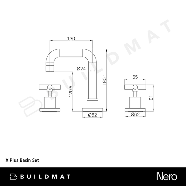 Nero X Plus Basin Set Brushed Nickel