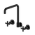 Nero X Plus Wall Kitchen Set Swivel Spout Matte Black