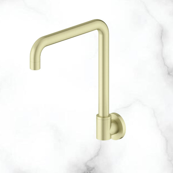 Nero X Plus Wall Mounted Swivel Spout Only Brushed Gold