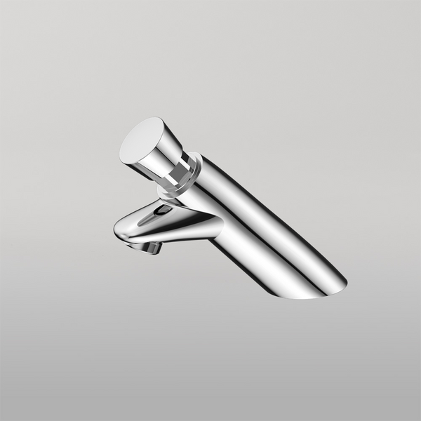 Nero SS316 Lead Free Timeflow Push Button Pillar Tap Chrome