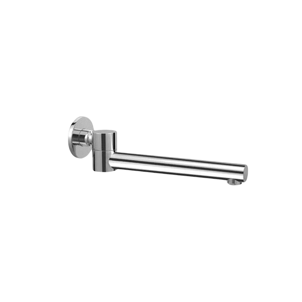 Nero Dolce Wall Mounted Swivel Bath Spout Only Chrome