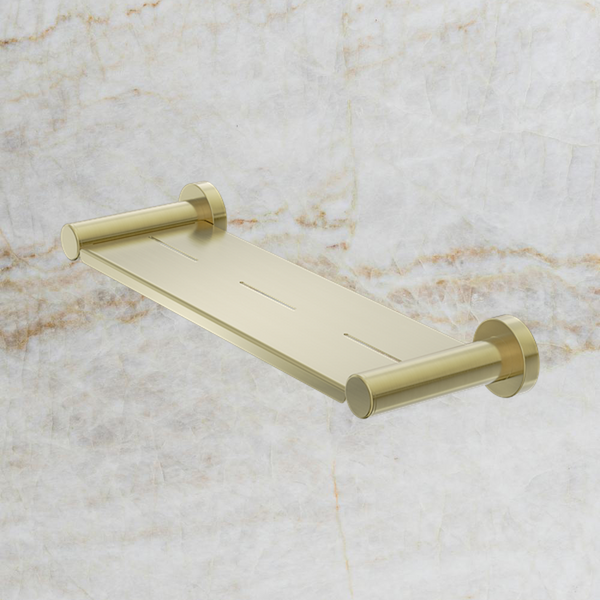 Nero Dolce II Metal Shower Shelf Brushed Gold