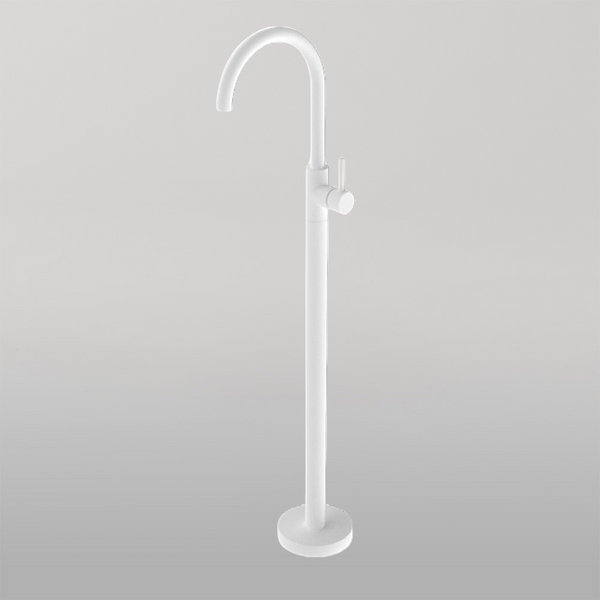 Nero Mecca Freestanding Bath Mixer Matte White