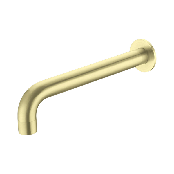 Nero Kara Wall Basin Set Spout Only 180mm Brushed Gold