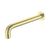Nero Kara Wall Basin Set Spout Only 180mm Brushed Gold