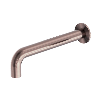 Nero Kara Wall Basin Set Spout Only 180mm Brushed Bronze