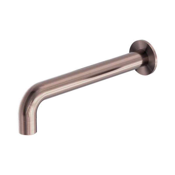 Nero Kara Wall Basin Set Spout Only 180mm Brushed Bronze