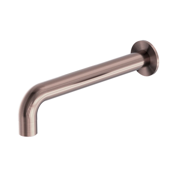 Nero Kara Wall Basin Set Spout Only 215mm Brushed Bronze