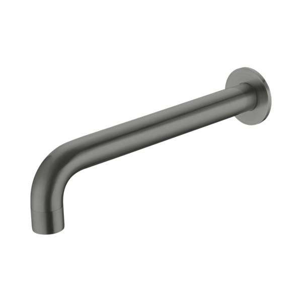 Nero Kara Wall Basin Set Spout Only 215mm Gunmetal