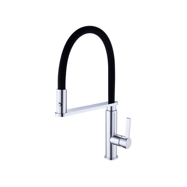 Nero Rit Pull Out Sink Mixer Chrome