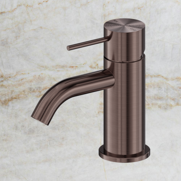 Nero Mecca Mini Basin Mixer Brushed Bronze