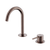 Nero Mecca Hob Basin Mixer Set Arc Spout Brushed Bronze