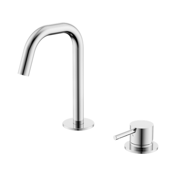 Nero Mecca Hob Basin Mixer Set Edge Spout Chrome