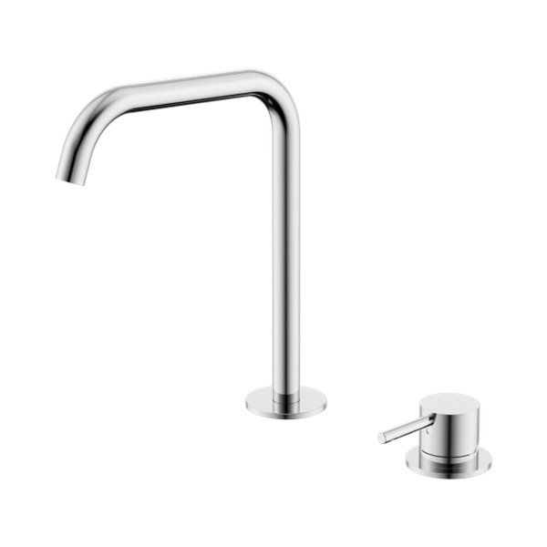 Nero Mecca Hob Bath/Kitchen Mixer Set Edge Spout Chrome
