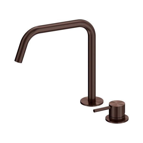 Nero Mecca Hob Bath/Kitchen Mixer Set Edge Spout II Rome Bronze Lead Free