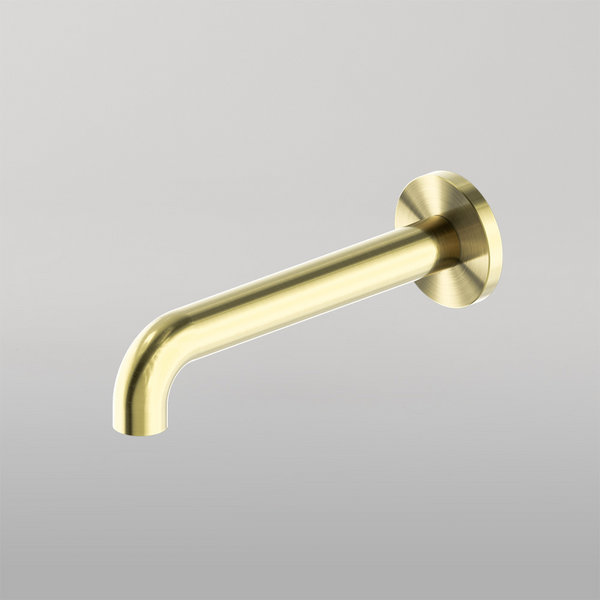 Nero Mecca Basin/Bath Spout Only 230mm Brushed Gold