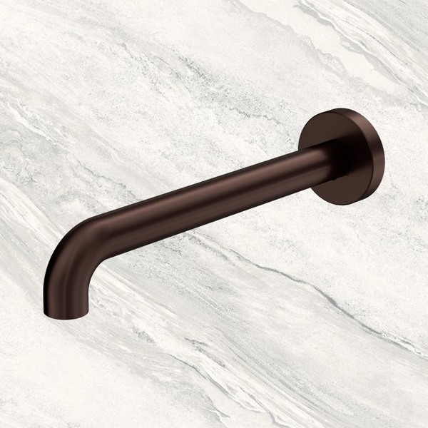 Nero Mecca Basin/Bath Spout Only 230mm II Rome Bronze Lead Free