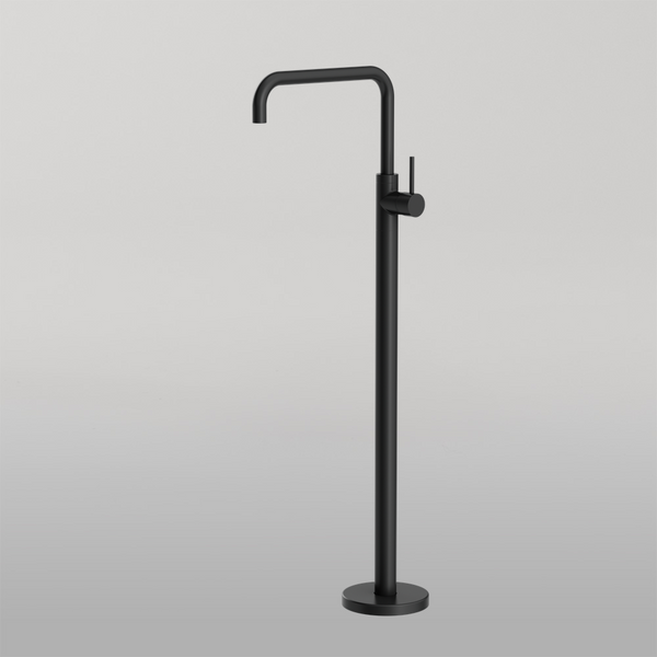 Nero Mecca Freestanding Bath Mixer Square Shape Matte Black