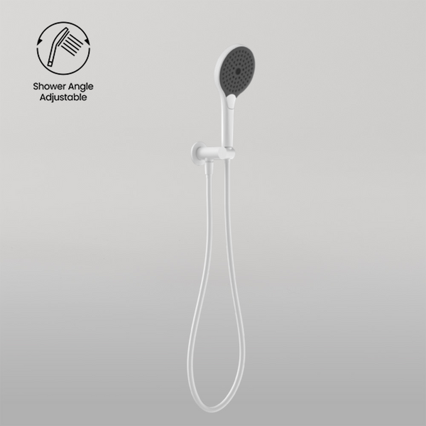 Nero Mecca Shower Bracket With Air Shower II Matte White