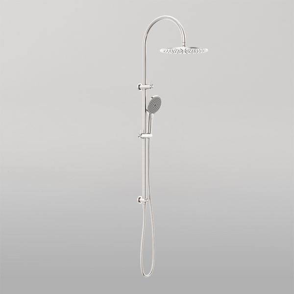 Nero Mecca Twin Shower With Air Shower II Brushed Nickel