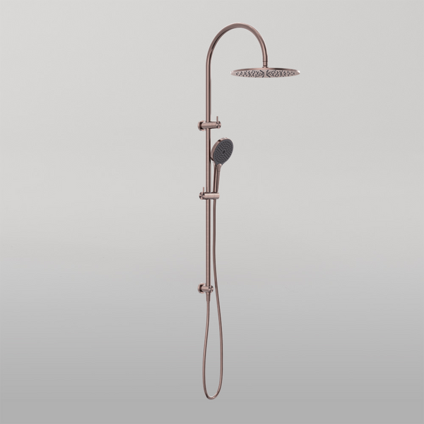 Nero Mecca Twin Shower With Air Shower II Brushed Bronze