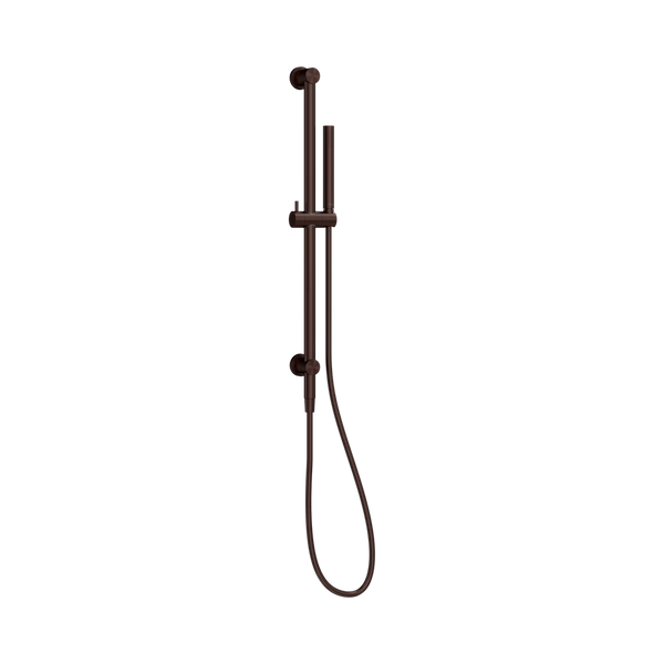 Nero Mecca Shower Rail With Slim Hand Shower Rome Bronze Lead Free
