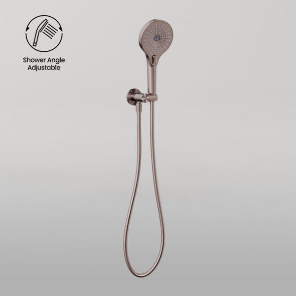 Nero Mecca Shower On Bracket Brushed Bronze