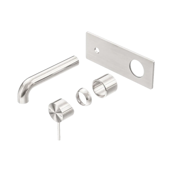 Nero Mecca Wall Basin/Bath Mixer 120mm (Trim Kit Only) Brushed Nickel