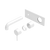 Nero Mecca Wall Basin/Bath Mixer 120mm (Trim Kit Only) Matte White