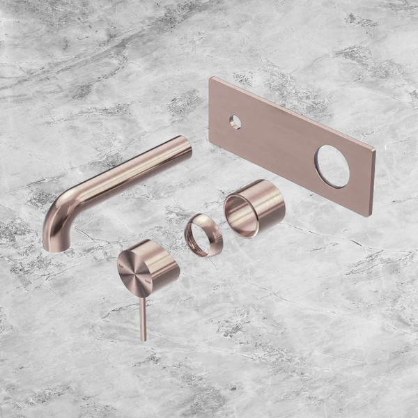 Nero Mecca Wall Basin/Bath Mixer 185mm (Trim Kit Only) Brushed Bronze