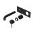 Nero Mecca Wall Basin/Bath Mixer 185mm (Trim Kit Only) Matte Black