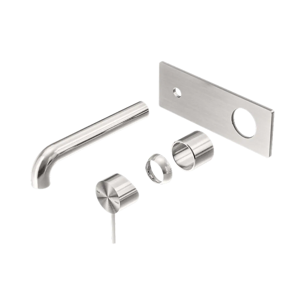 Nero Mecca Wall Basin/Bath Mixer 230mm (Trim Kit Only) Brushed Nickel