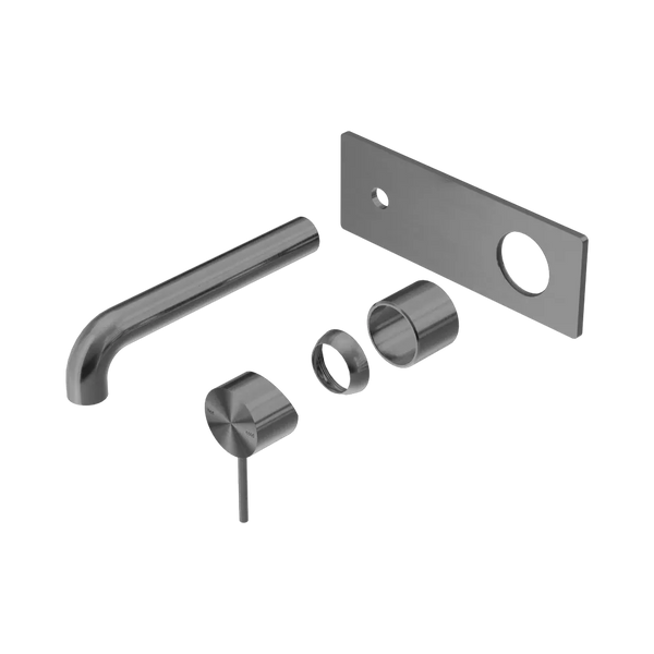 Nero Mecca Wall Basin/Bath Mixer 230mm (Trim Kit Only) Gunmetal