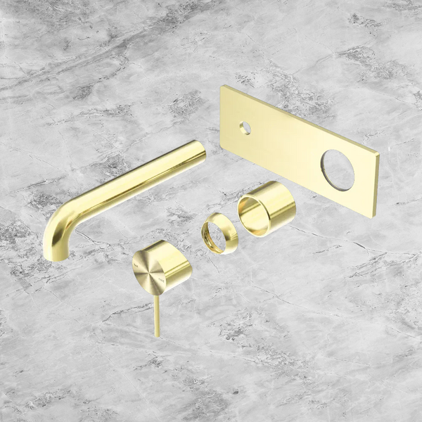 Nero Mecca Wall Basin/Bath Mixer 260mm (Trim Kit Only) Brushed Gold