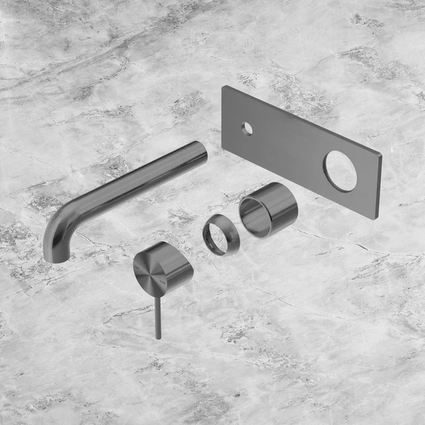 Nero Mecca Wall Basin/Bath Mixer 260mm (Trim Kit Only) Gunmetal