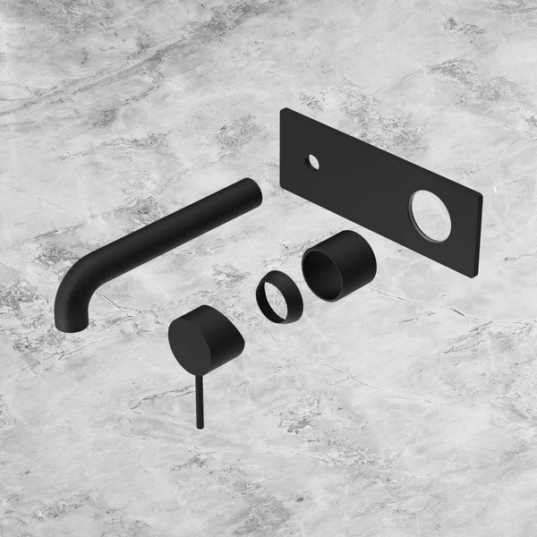 Nero Mecca Wall Basin/Bath Mixer 260mm (Trim Kit Only) Matte Black