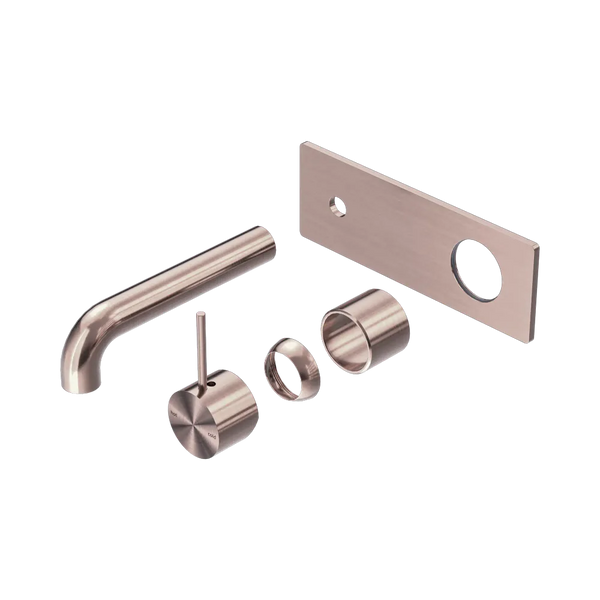 Nero Mecca Wall Basin/Bath Mixer Handle Up 120mm (Trim Kit Only) Brushed Bronze