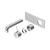 Nero Mecca Wall Basin/Bath Mixer Handle Up 160mm (Trim Kit Only) Chrome