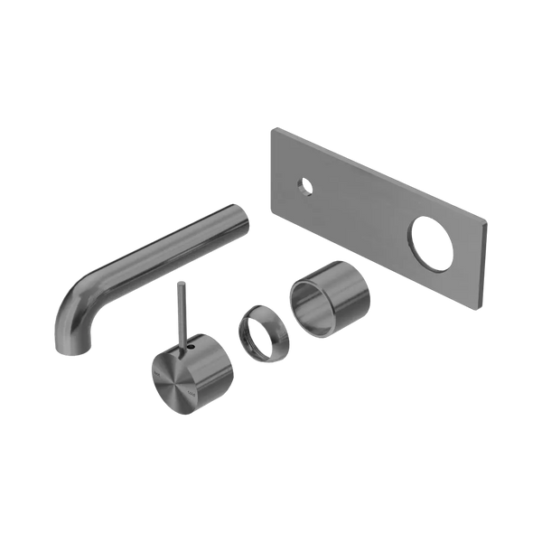 Nero Mecca Wall Basin/Bath Mixer Handle Up 160mm (Trim Kit Only) Gunmetal